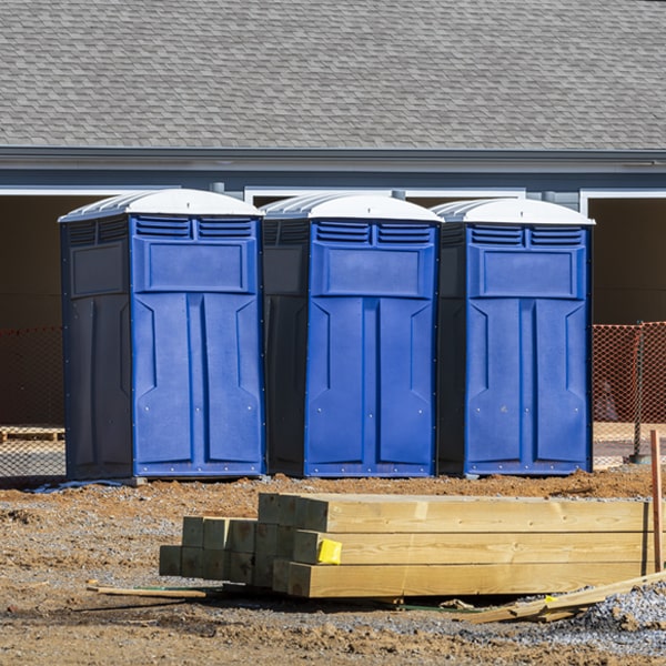 how often are the porta potties cleaned and serviced during a rental period in Beaver